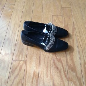 ♥️Zara leather studded loafer